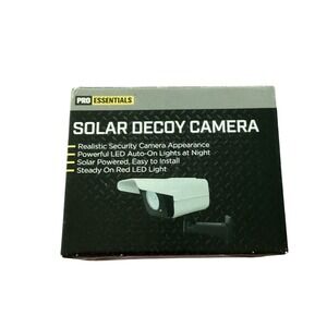 Pro Essentials Solar Decoy‎ Camera Realistic Security Dummy LED Light N0303 New